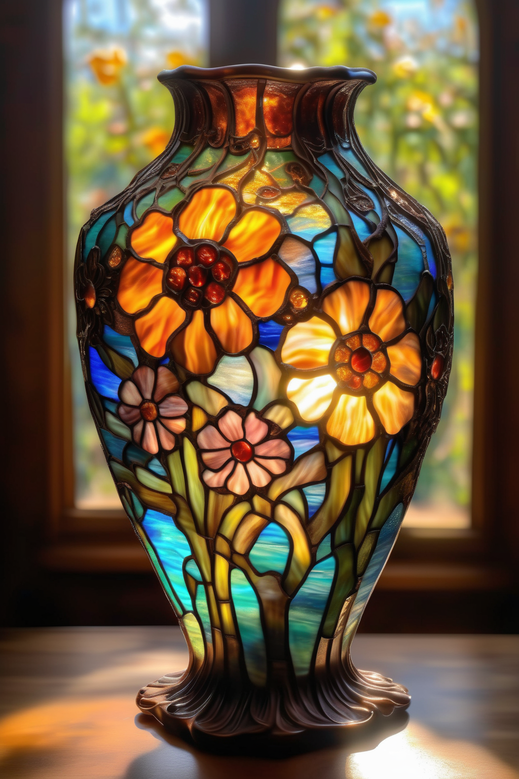 00435-272864115-_lora_Louis Comfort Tiffany Style_1_Louis Comfort Tiffany Style - the most beautiful ornate stained glass vase with stunning flo.png